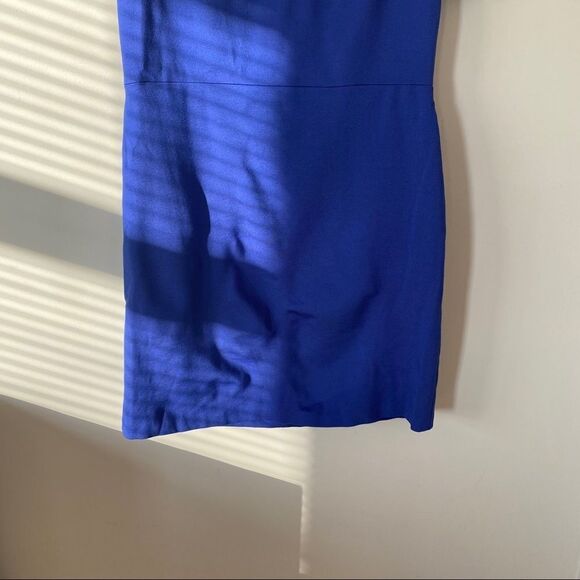 1. STATE Cold Shoulder Royal Purple Mini Dress - Picture 7 of 9